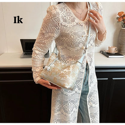 Imported Stylish 2-Style Bucket Sling Handbag